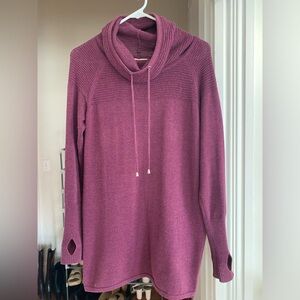 Artisan NY Women’s Tunic Style Sweater with Cowneck, Size Small